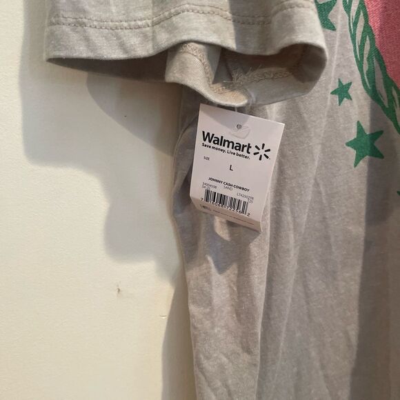 Ash Gray Tee with Green and Yellow Graphic - Picture 4 of 5